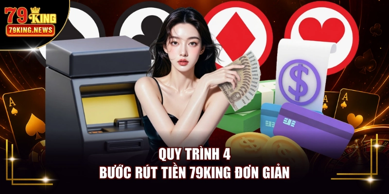 Quy trình 4 bước rút tiền 79KING đơn giản