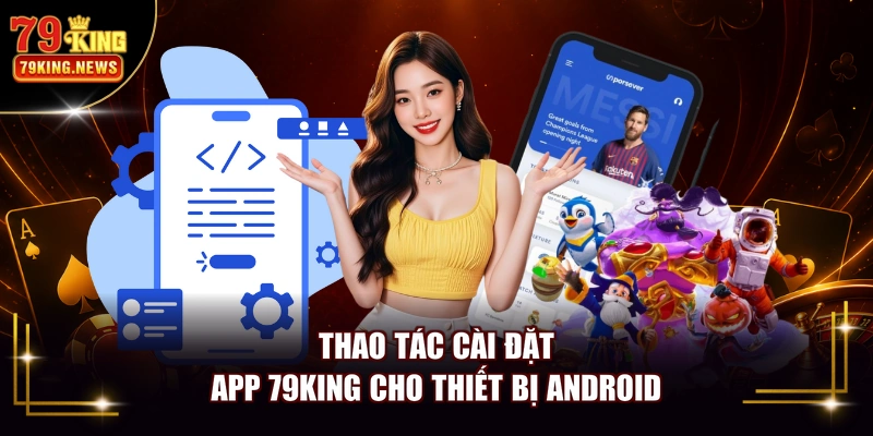 Thao tác cài đặt app 79KING cho thiết bị Android